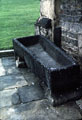 Old coffin used as a water trough outside Turret Lodge, Manor House Old coffin used as a water trough outside Turret Lodge, Manor House