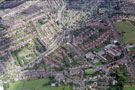 Aerial view of Wadsley area. Wisewood Primary School, Ben Lane and Wisewood Secondary School, right. Rural Lane, Luke Lane, Worrall Road and Laird Road in foreground.