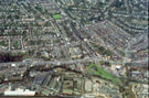 Aerial view of Nether Edge area. Includes Abbeydale Road (including Abbeydale Primary School), foreground. Machon Bank and Sheldon Road, right, centre. Little London Road, foreground, left 	