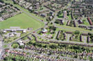 Aerial view of Greenhill area. Greenhill Primary School, Reney Road, left. Hemper Lane and Reney Avenue, foreground. Parkway Road and Lowedges estate in background