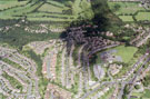 Aerial view of Bradway area including Sir Harold Jackson Primary School, Bradway Drive and Prospect Road, foreground, right. St. Quentin Drive and Twentywell Road, centre.