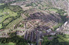 Aerial view of Woodseats area. Includes Abbey Lane, Abbey Lane Cemetery and Abbey Lane Primary School, left. Chesterfield Road, right.