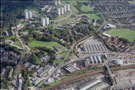 Aerial view of Norfolk Park area. Park Grange Road, left. East Bank Road, centre. Olive Grove Road and Bus Depot, right Aerial view of Norfolk Park area. Park Grange Road, left. East Bank Road, centre. Olive Grove Road and Bus Depot, right