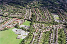 Aerial view of Hallam Primary School, Hallam Grange Crescent, Lodge Moor. Roads on left include Hillcote Close. Roads on right include Hallam Grange Road, Stone Delf and Slayleigh Avenue