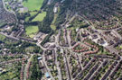 Aerial view of Malin Bridge, Hillsborough area. Roads include Stannington Road and Holme Lane, left. Loxley Road, centre. Rippon Crescent and Malin Bridge School, right