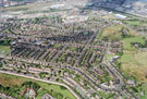 Aerial view of Manor Park/Wybourn area. Prominent roads in foreground include Skye Edge Avenue, Haslehurst Road, Southend Road and Boundary Road. Manor Oaks Road in background