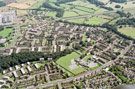 Aerial view of Hemsworth area. Hemsworth Primary School in foreground. Prominent roads include Blackstock Road, Ironside Road, Constable Road and Blackstock Drive. Norton Avenue in background