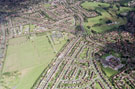Aerial view of Parson Cross. Parson Cross Park, left. Southey Green Primary School, Buchanan Road, Falstaff Road, Launce Road and Falstaff Crescent in foreground