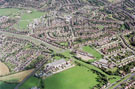 Mansel Junior and Infant School, Chaucer Road/Yew Lane and Yewlands Secondary School, Creswick Lane. Prominent roads in foreground include Mansel Crescent and Mansel Road