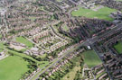Aerial view of Parson Cross/Foxhill area. Mansell Junior and Infant School, Chaucer Road, left. Halifax Road and Wilcox Road, foreground