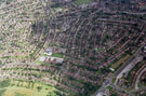 Aerial view of Shiregreen area. Prominent roads in foreground include Hartley Brook Road (including Hartley Brook School), Hartley Brook Avenue, Barnsley Road and Kinnaird Crescent. Roads in centre of picture include Valentine Crescent and Gregg Hous