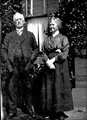 Most probably Doctor George Robinson and his wife outside their home, Nos 1 and 3, Burngreave Road