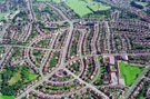 Aerial view of Woodthorpe area. Woodthorpe Primary School, Woodthorpe Road, right. Hastilar Road South and Chadwick Road, centre. Other prominent roads include Fishponds Road and Aughton Crescent