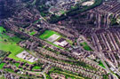 Aerial view of Firth Park and Grimesthorpe area. Earl Marshal Campus and Owler Brook Nursery First School, Earl Marshal Road, centre. Whiteways Middle School, Whiteways Road, foreground, left. Prominent roads on right include Owler Lane and Rushby St