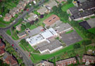 Aerial view of Royd Nursery Infants School, Carr Road, Deepcar. Deepcar St. John's C of E Junior School, St Margaret Avenue, top, left