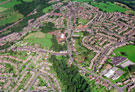 Aerial view of Deepcar area. Royd Nursery Infants School, Carr Road and Deepcar St. John's C of E Junior School, St Margaret Avenue, in foreground, right. Wood Royd Road, left, centre. Roads on left include Armitage Road