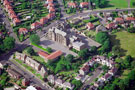 Aerial view of  Lydgate Lane School showing Lydgate Lane, Tapton Hill Road and Tapton Bank (bottom) and Marsh Lane