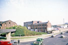 Looking towards Straddle Warehouse and Terminal Warehouse in the Canal Basin from Park Square Roundabout 