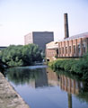 River Don from Effingham Street looking towards derelict warehouse and Don Steel Works (former premises of Hobson Houghton and Co. Ltd.) in the background