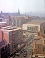 View: w01136 Elevated view from the Court House (formerly the Town Hall) of Castle Street and Angel Street showing Angel Street B and C Co-op (Castle house No. 1) and ABC Cinema