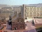 Elevated view of Park Primary Schools and Park Hill Flats looking towards Duke Street Flats