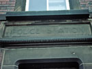 Carved sign above the entrance to Woodseats police station, No. 699 Chesterfield Road 