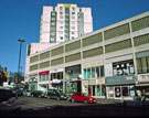 Grosvenor House Hotel and shops including Nos. 7, Olan Mills, photographic portraits; 9, Floor to Ceiling, Fitted Bedrooms and 13, In Touch Communications Ltd., Furnival Gate