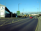 View: w01241 Sheaf Street and footbridge looking towards Park Square with Ponds Forge sports centre left
