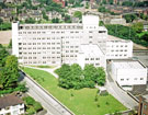 View: w01256 Elevated view of Weston Park Hospital from Hallamshire Hospital