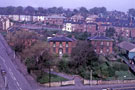 Elevated view of Lyons Road (left); Nos. 189 and 191 Grimesthorpe Road and Malton Street (top) from All Saints Church, Burngreave Elevated view of Lyons Road (left); Nos. 189 and 191 Grimesthorpe Road and Malton Street (top) from All Saints Church, Burngreave