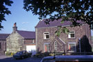 Cottage opposite St. Mary's Church with No. 2 Judy Street left, Bolsterstone summer 1974