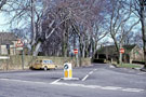 Dore Conservation Area, traffic signs, Vicarage Lane from the junction with Church Lane