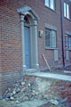 Reused Doorcase on new council house, Broomspring Lane late 1979 Reused Doorcase on new council house, Broomspring Lane late 1979