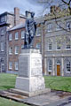 James Montgomery Statue with  No. 11, 12 and 13, East Parade in the background