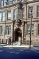 Main entrance, Education Offices, former City Grammar School, Leopold Street from Church Street with Fountain Precinct Offices Main entrance, Education Offices, former City Grammar School, Leopold Street from Church Street with Fountain Precinct Offices