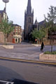 St. Marie's R.C. Church, Norfolk Row and Norfolk Street from the Crucible Theatre forecourt, Tudor Square