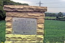 Plaque for the Sheffield Outer Ring Road, Norton Bypass, opened 28th June 1982 by County Councillor, Norman West