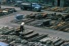 Elevated view of the steel stockyard of Samuel Osborn and Co. Ltd., Clyde Steel Works, merchants and manufacturers 