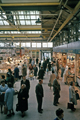 Interior of the Meat and Fish Market, Castle Market looking towards the doorway to Castlegate