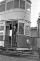 Mr. Chaceley T. Humpidge, general manager, Sheffield Transport Department on Blackpool Tram No. 49