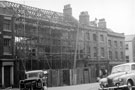 Nos. 20 - 14 Paradise Square, showing building works to No. 18 the former Middle Class School (Hebblethwaite's Academy), later became the AA