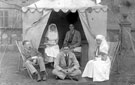 Nurses and patients, 3rd Northern General Hospital, Longshaw Lodge Auxiliary Hospital, Grindleford, World War I
