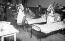 P.I.P.S delivering Christmas gifts most probably at 3rd Northern General Base Hospital, Broomhall, World War I