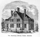 Sheffield Orphan Homes, formerly the Ragged School Orphanage, Lydgate Lane, Cookes. Founded 1848 by Mrs Hoole, who secured a field of 3 acres in the village of Crookes, where 2 homes were built, each for a matron and 20 children. 3rd home built in 18