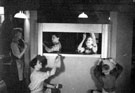 Boys at work on the Puppet Theatre, Wadsley Bridge Council School, Penistone Road North Boys at work on the Puppet Theatre, Wadsley Bridge Council School, Penistone Road North
