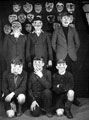 Boys with their masks, School Puppetry, Wadsley Bridge Council School, Penistone Road North