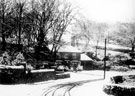 View: y00410 Whirlow Bridge Inn, junction of Ecclesall Road South and Hathersage Road, Whirlow Bridge in foreground