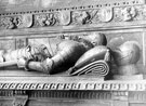 Effigy of George, 6th Earl of Shrewsbury (1528 - 1590), situated in the Shrewsbury Chapel, Cathedral SS Peter and Paul 