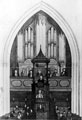 Heald's drawing of interior of Cathedral Church of SS. Peter and Paul, picture shows pulpit and Robert Bennett's organ Heald's drawing of interior of Cathedral Church of SS. Peter and Paul, picture shows pulpit and Robert Bennett's organ