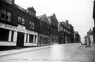 Cambridge Street including No. 38 Barleycorn public house, No. 34 Sheffield Metal Co. Ltd., spoon and fork manufacturers, No. 32 old Bethel Chapel Sunday School